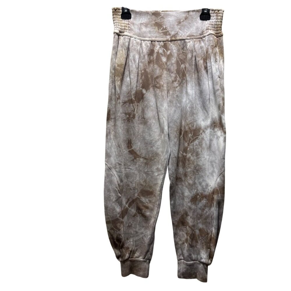 Anthropologie Sundry Pleated Sweatpants Tie-Dye Elastic Waistband  Size 2